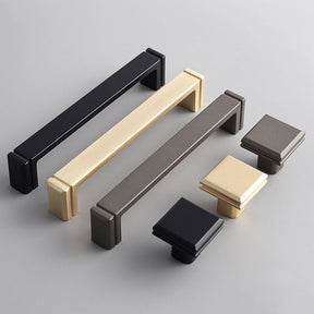 Modern Minimalist Zinc Alloy Square Cabinet Handle