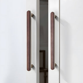 Modern Walnut Wooden Cabinet Handles