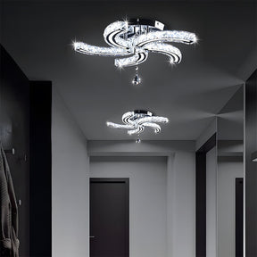 Luxury Crystal 5 Arms LED Flush Mount Ceiling Lights