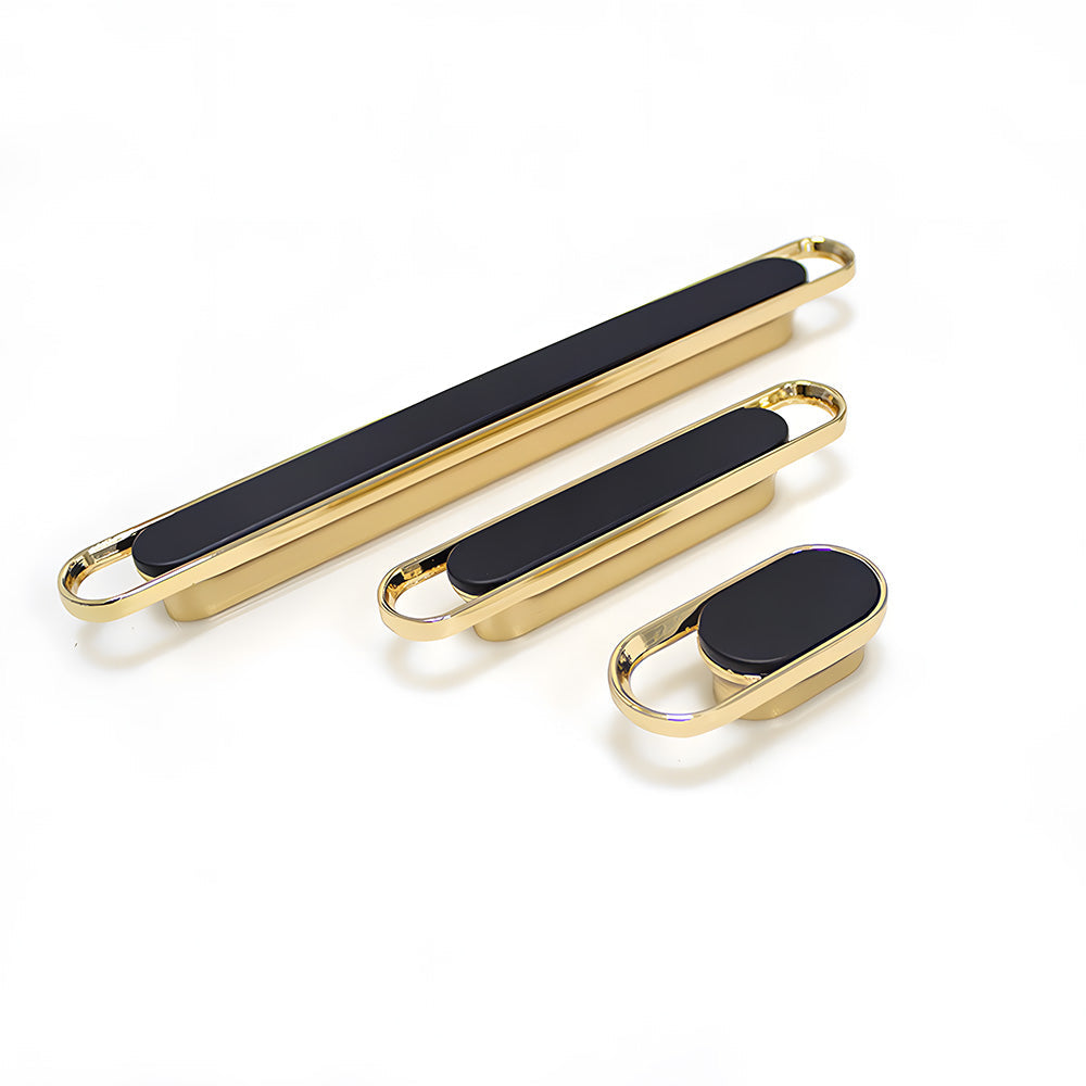 Two-color Zinc Alloy Modern Bedroom Cabinet Handles