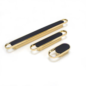 Two-color Zinc Alloy Modern Bedroom Cabinet Handles
