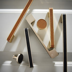 Nordic Modern Simple High-grade Leather Handle