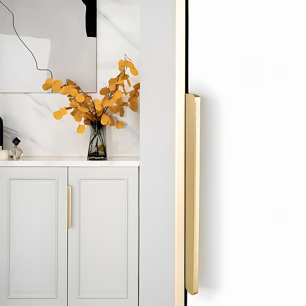 Aluminum Alloy Black Gold Invisible Edge Cabinet Handles