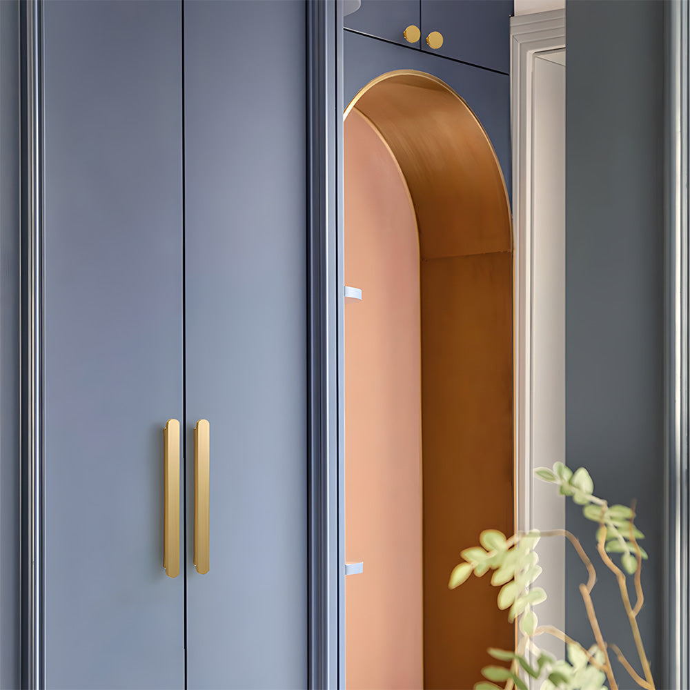 Modern Gold Brass Cabinet Pulls and Handles