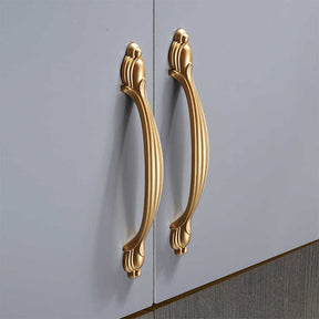 Modern Gold Zinc Alloy Furniture Cabinet Handle And Knob