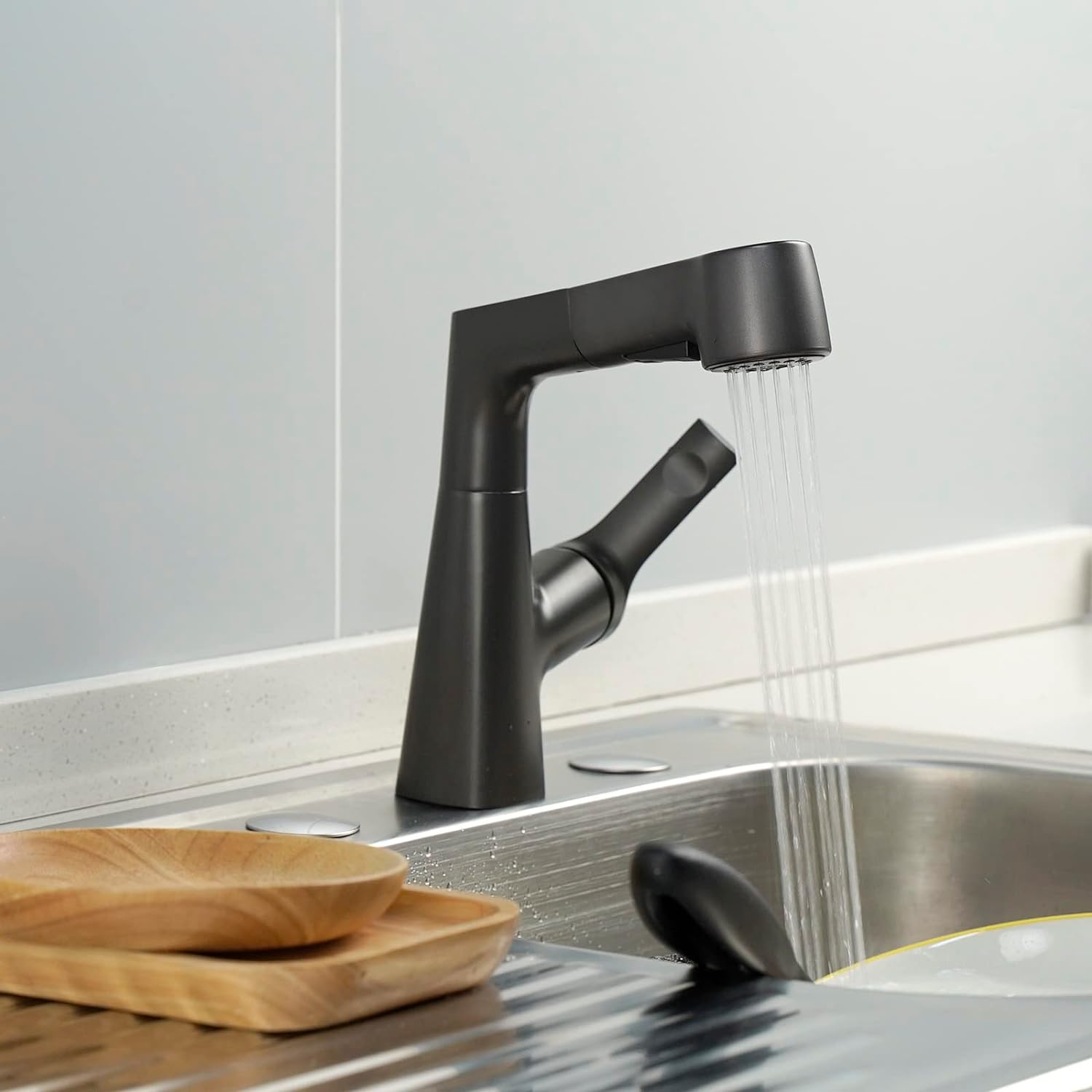 Single-Hole Rotatable Pull-Out Tap_Black