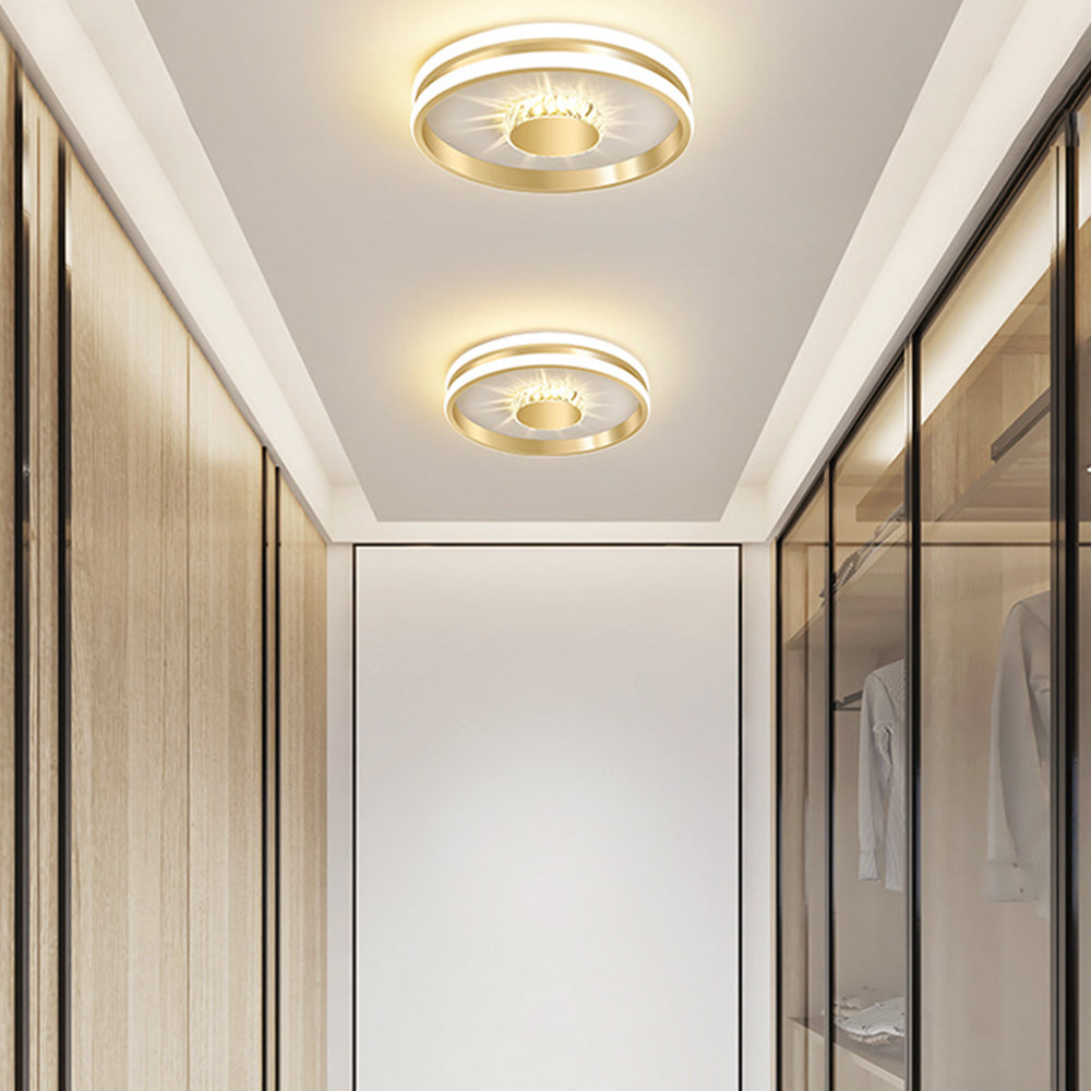 Hallway Crystal LED Ceiling Lighting