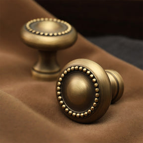 Vintage Solid Brass Spindle Cabinet Handles