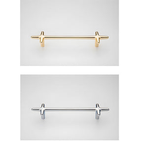 Modern Bright Silver Zinc Alloy Cabinet Pulls and Handles