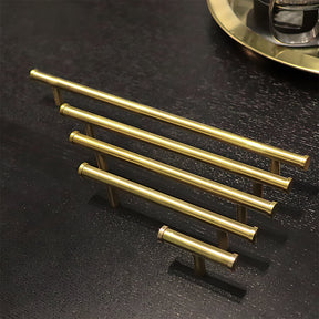 Simple Gold Brass Cabinet Handles