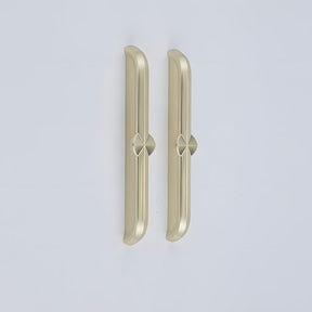 Modern Zinc Alloy Brushed Brass Cabinet Handles