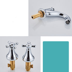 Double-handle Three-hole Widespread Basin Tap_Chrome