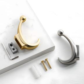 Modern Curved Zinc Alloy Wall Mounted Wall Hooks