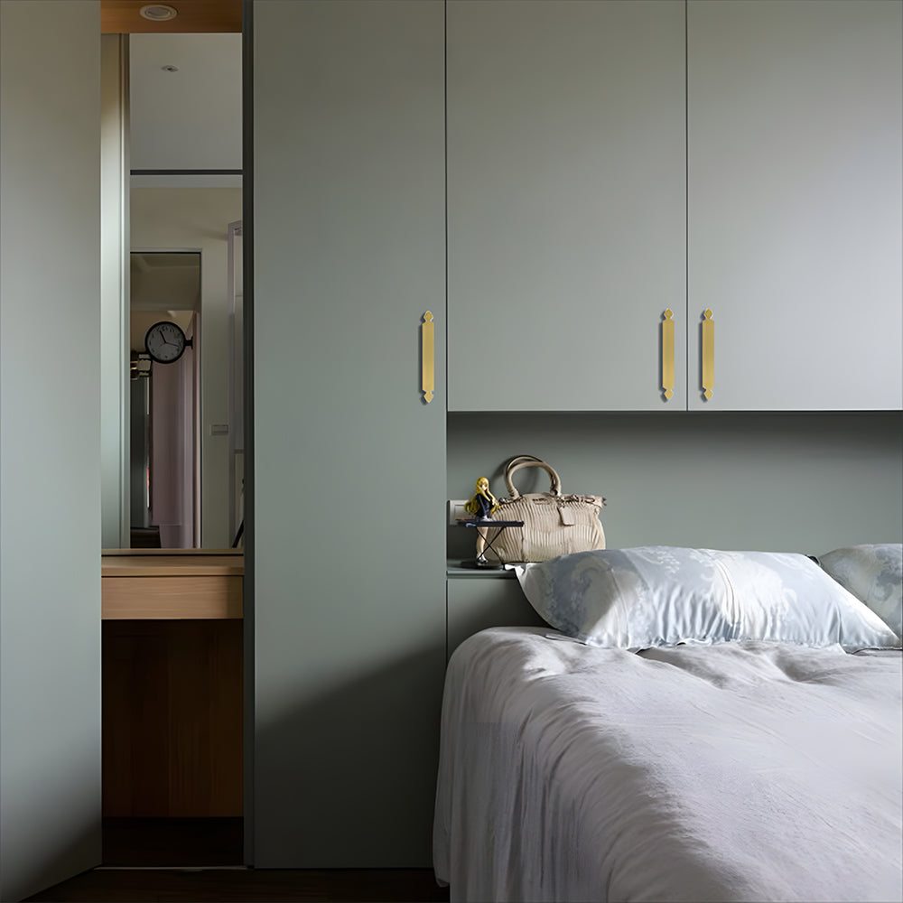 Nordic Style Brass Gold Cabinet Handles