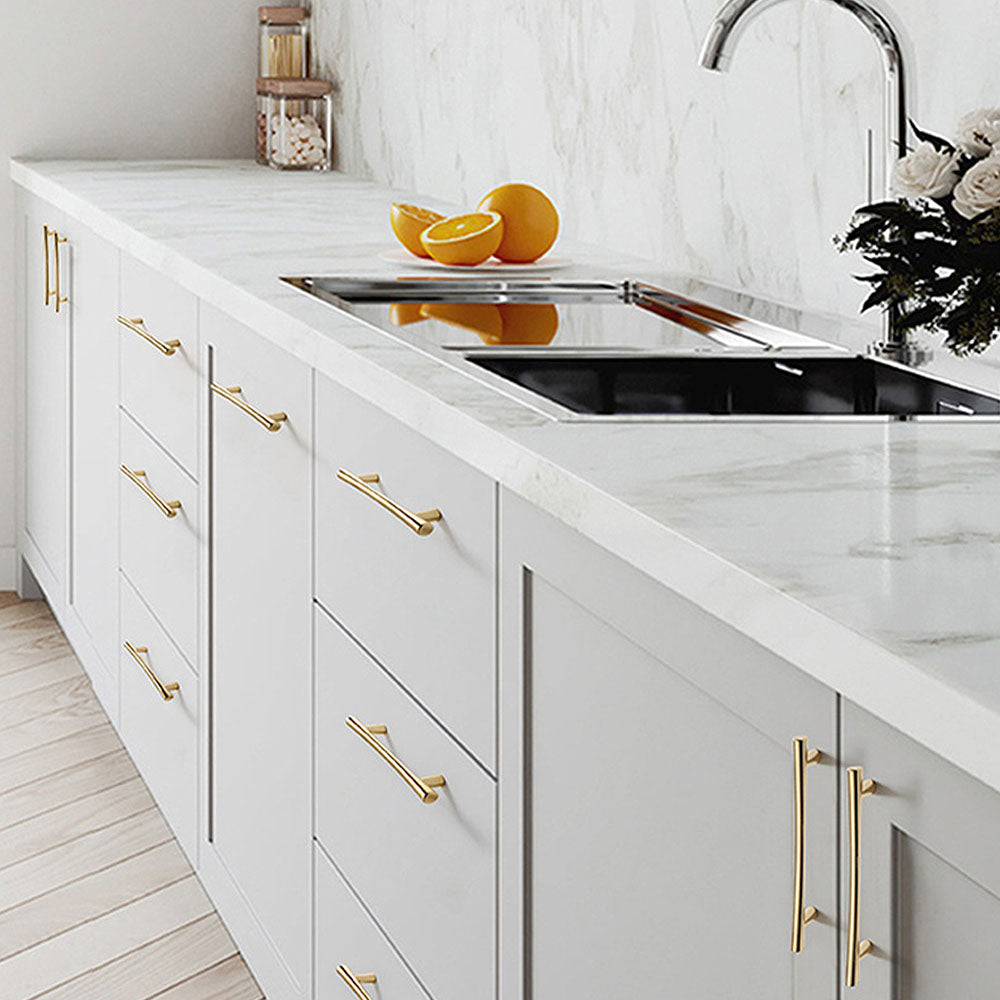 Contemporary Minimalist Zinc Alloy Cabinet Handles For Kitchen