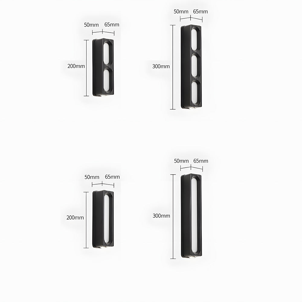 IP65 Modern Black LED Up Down Outdoor Wall Light