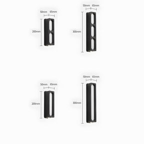 IP65 Modern Black LED Up Down Outdoor Wall Light