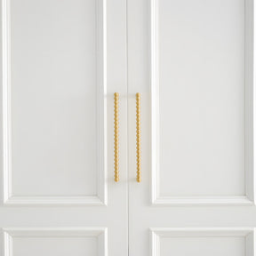 Vintage Spherical Brass Kitchen Cabinet Handles