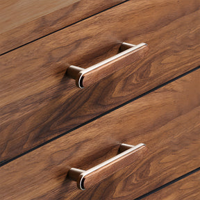 Modern Walnut Wooden Cabinet Handles