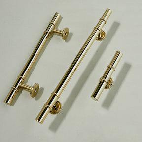 Minimalist Sleek Brass Kitchen Cabinet Handle