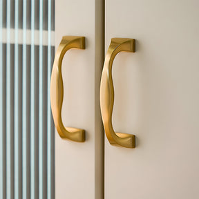 Wide Head Simple Brass Drawer Handles