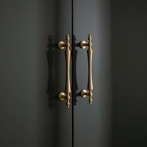 Retro Gold Brass Wardrobe Handles And Knobs