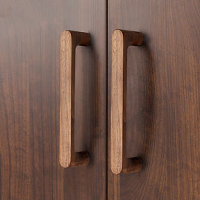 Natural Walnut Wooden Kitchen Cabinet Handles