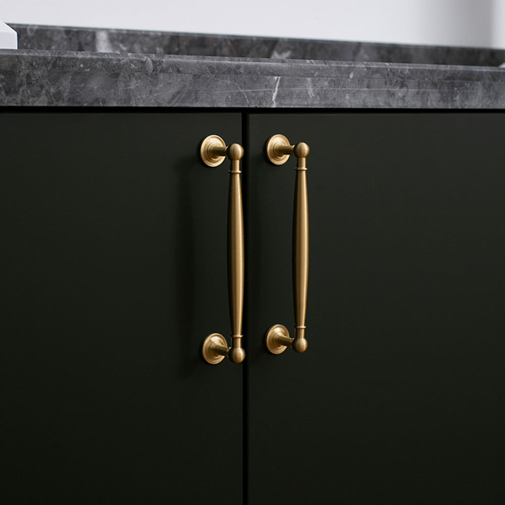 French Luxury Brass Wardrobe Door Cabinet Handles
