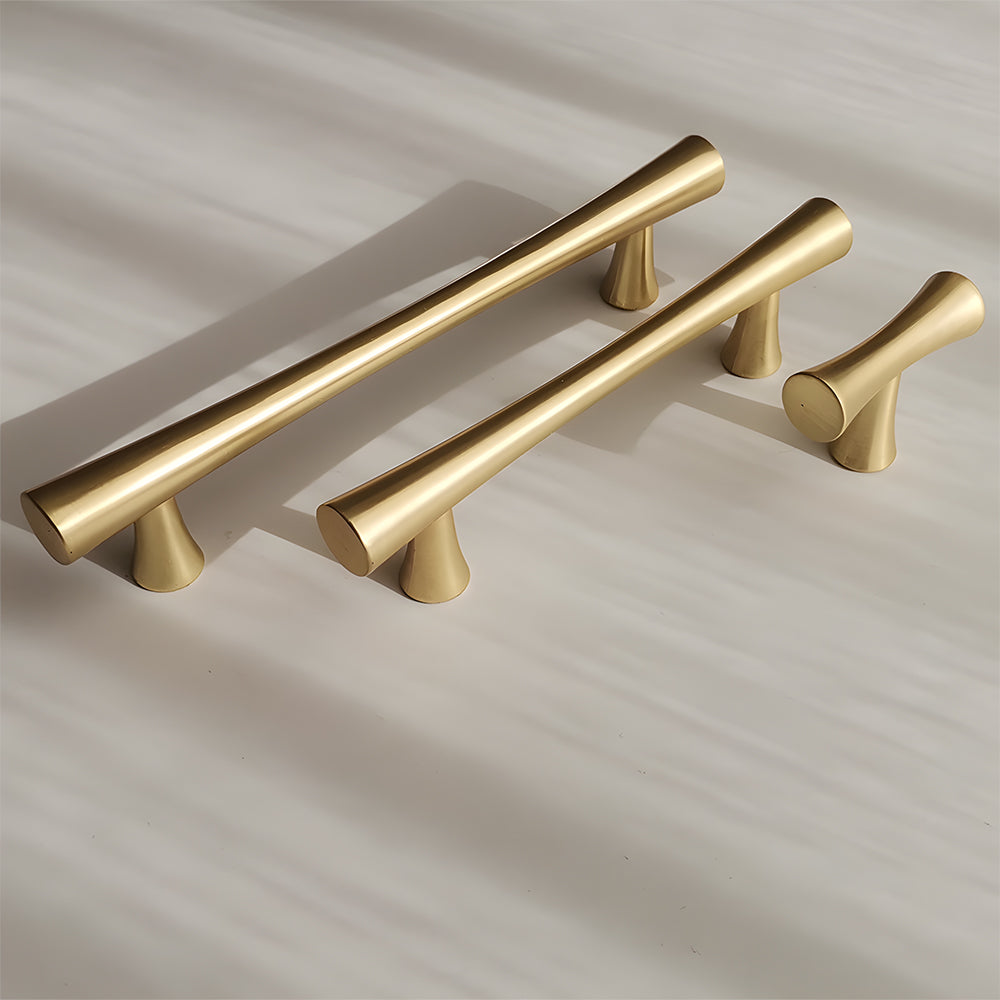 Simple Curved Zinc Alloy Cabinet Handles
