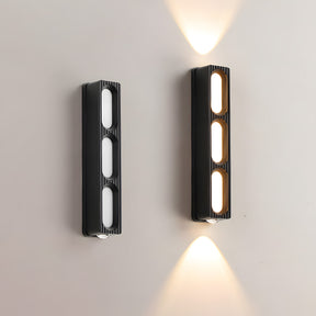 IP65 Modern Black LED Up Down Outdoor Wall Light