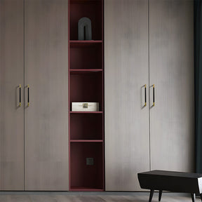 Square Textured Gold & Black Drawer Handles