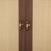Medieval Brass Round Wooden Head Cabinet Handles