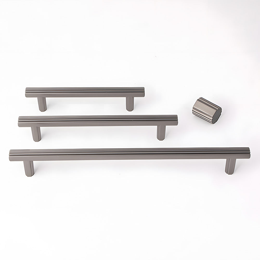 Elegant Zinc Alloy Striped Wardrobe Drawer Cabinet Handle