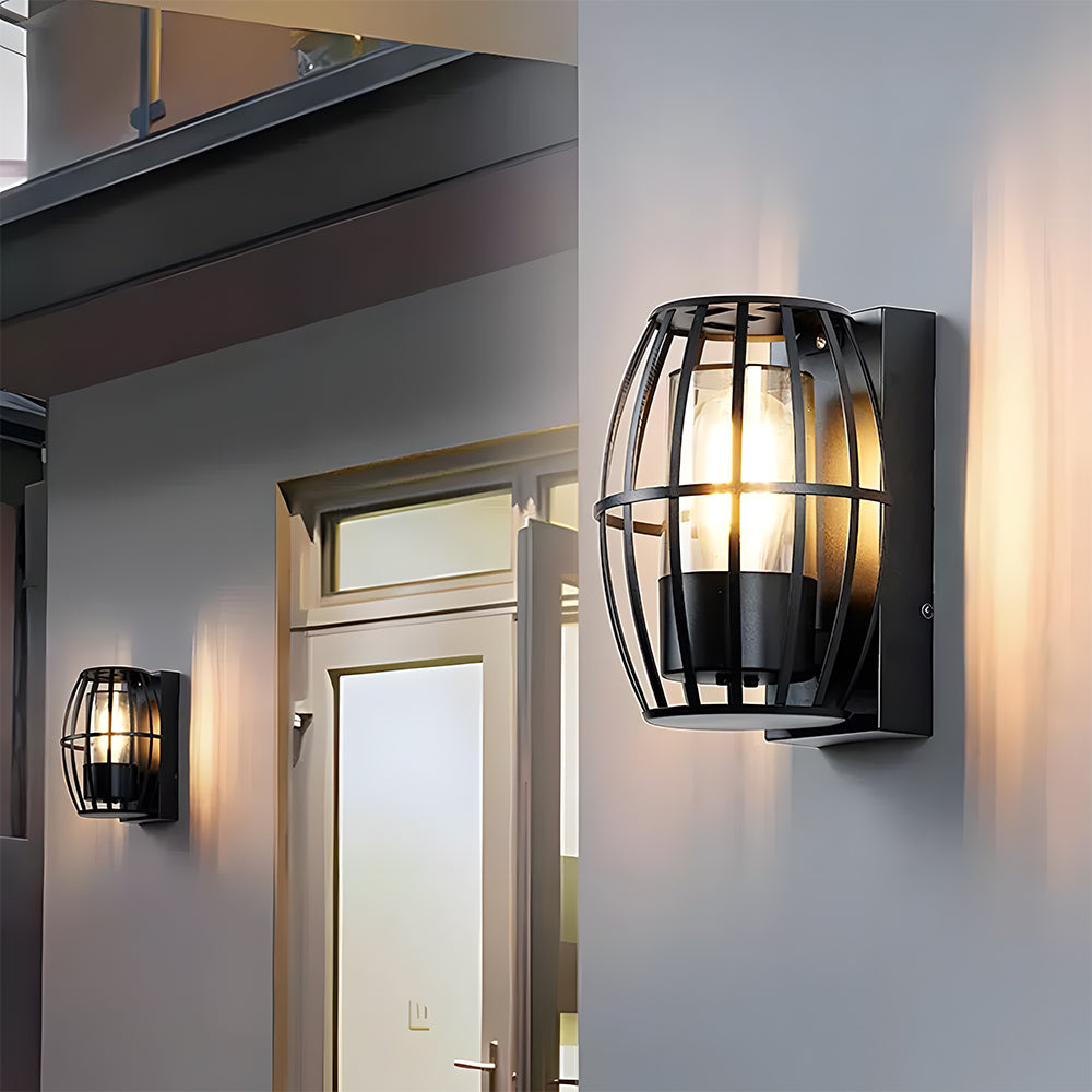 Modern Black Waterproof Outdoor E27, Wall Light
