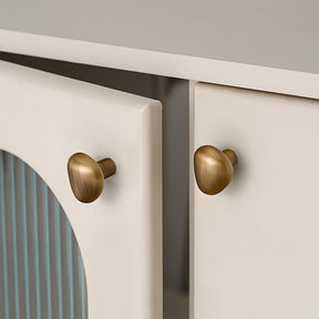 Organic Pebble Brushed Mushroom Cupboard Knobs
