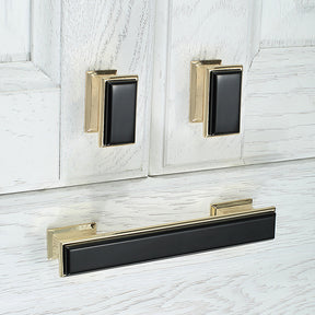 Modern Black Gold Wardrobe Cabinet Handles