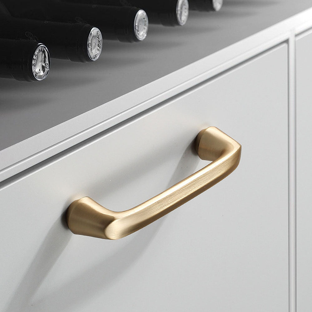 Smooth Gold Cabinet Handles for Wardrobe Cupboard