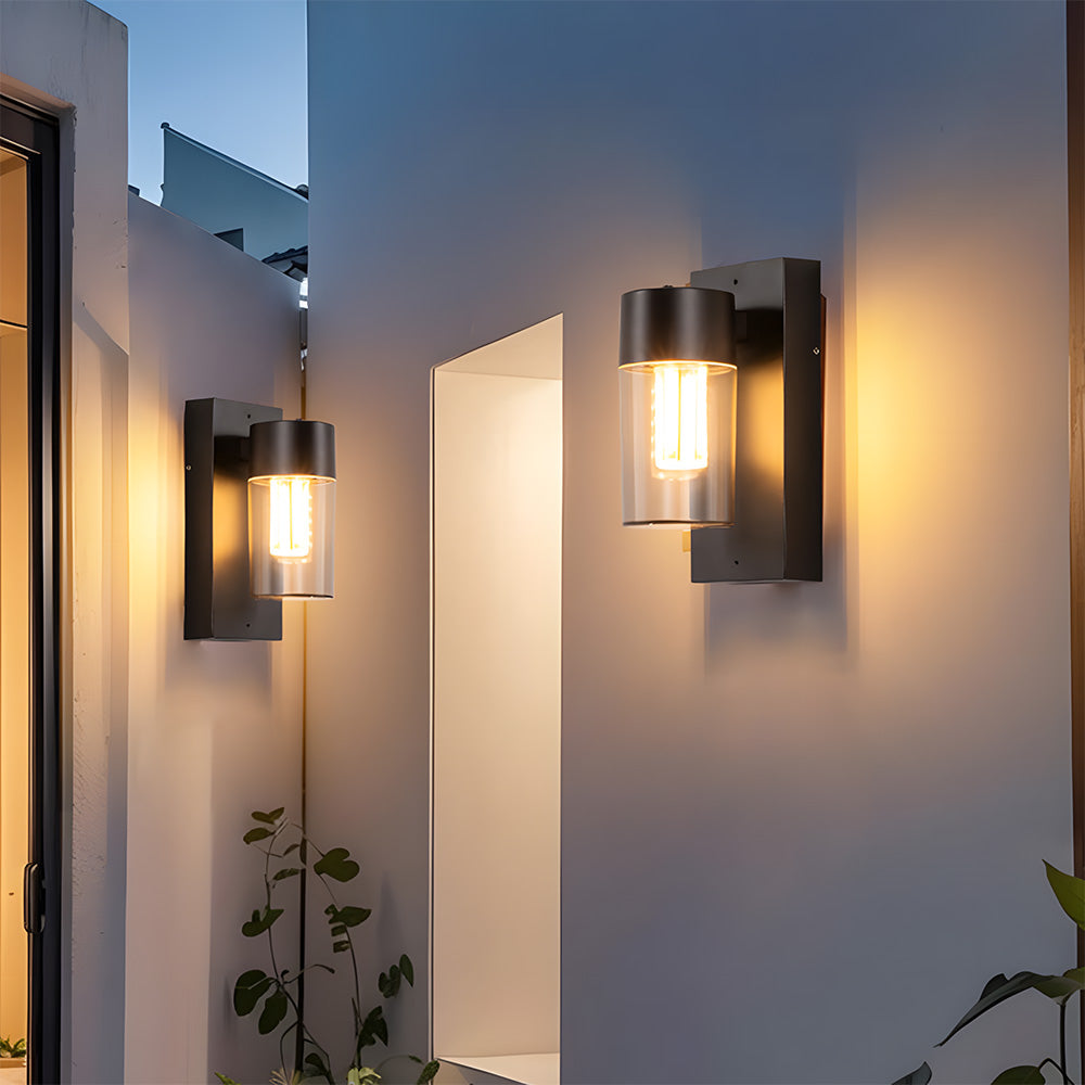 Retro IP54 Black Waterproof Outdoor Wall Lights