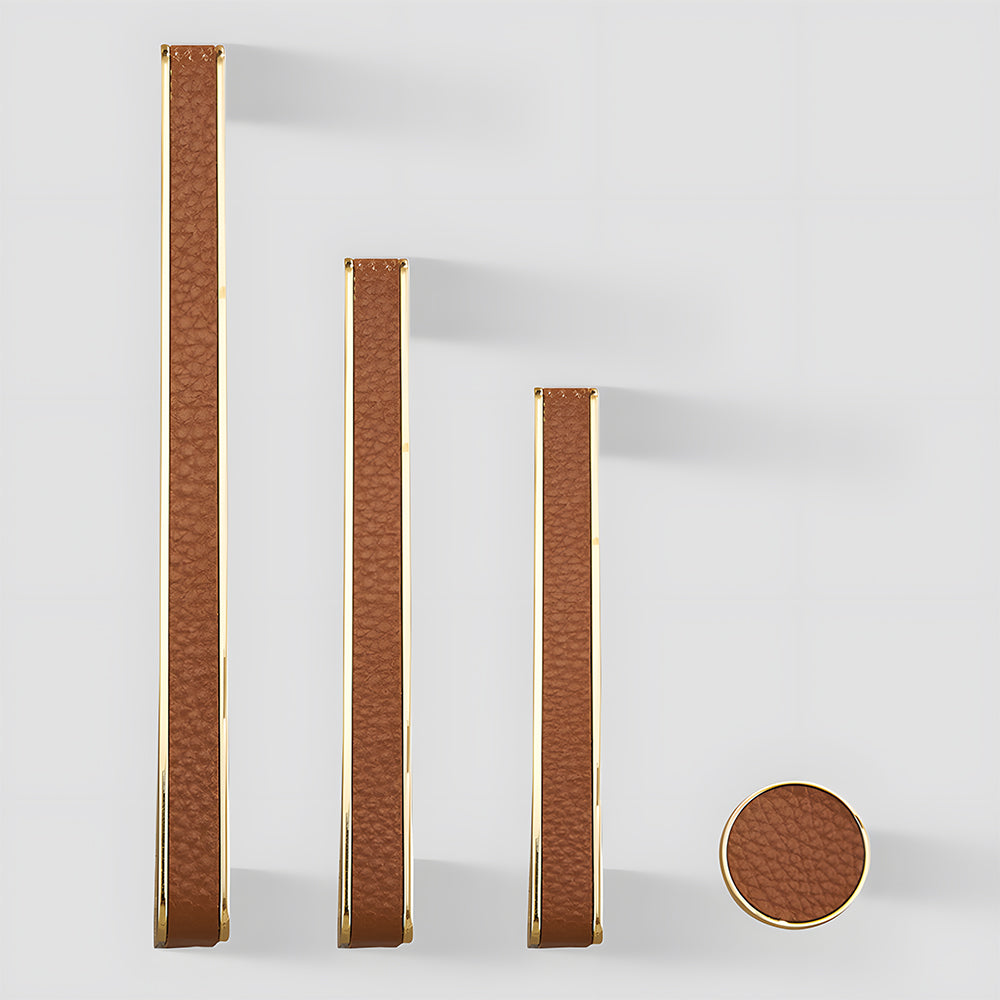 Nordic Modern Simple High-grade Leather Handle