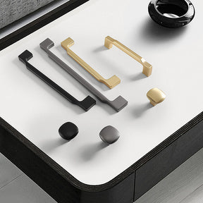 Elegant Zinc Alloy Square Cabinet Pulls and Handles