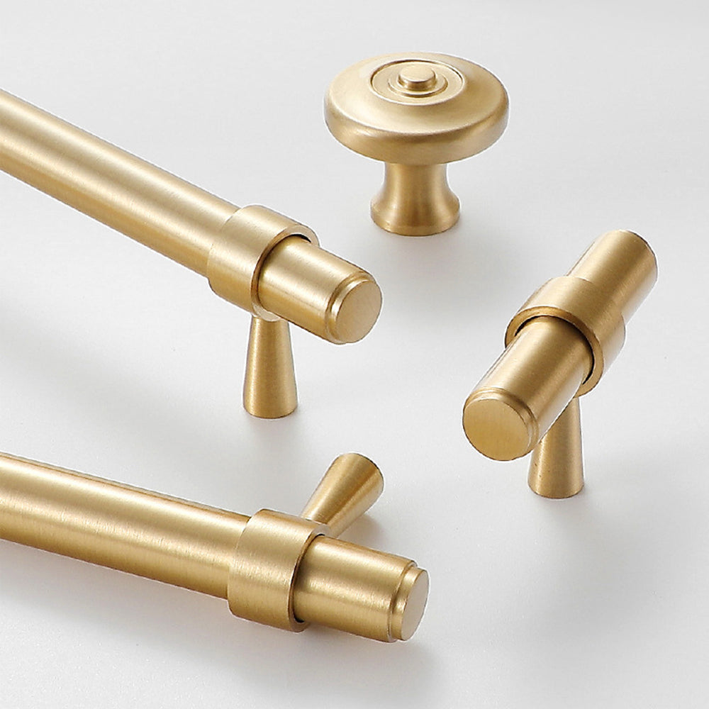 Retro Elegant Brass Kitchen Cabinet Handles And Knobs