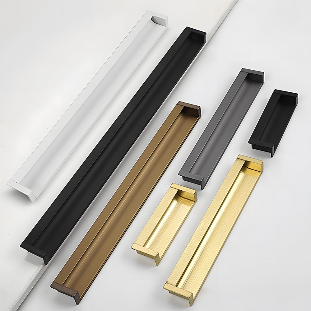 Minimalist Aluminum Alloy Flush Finger Edge Pulls