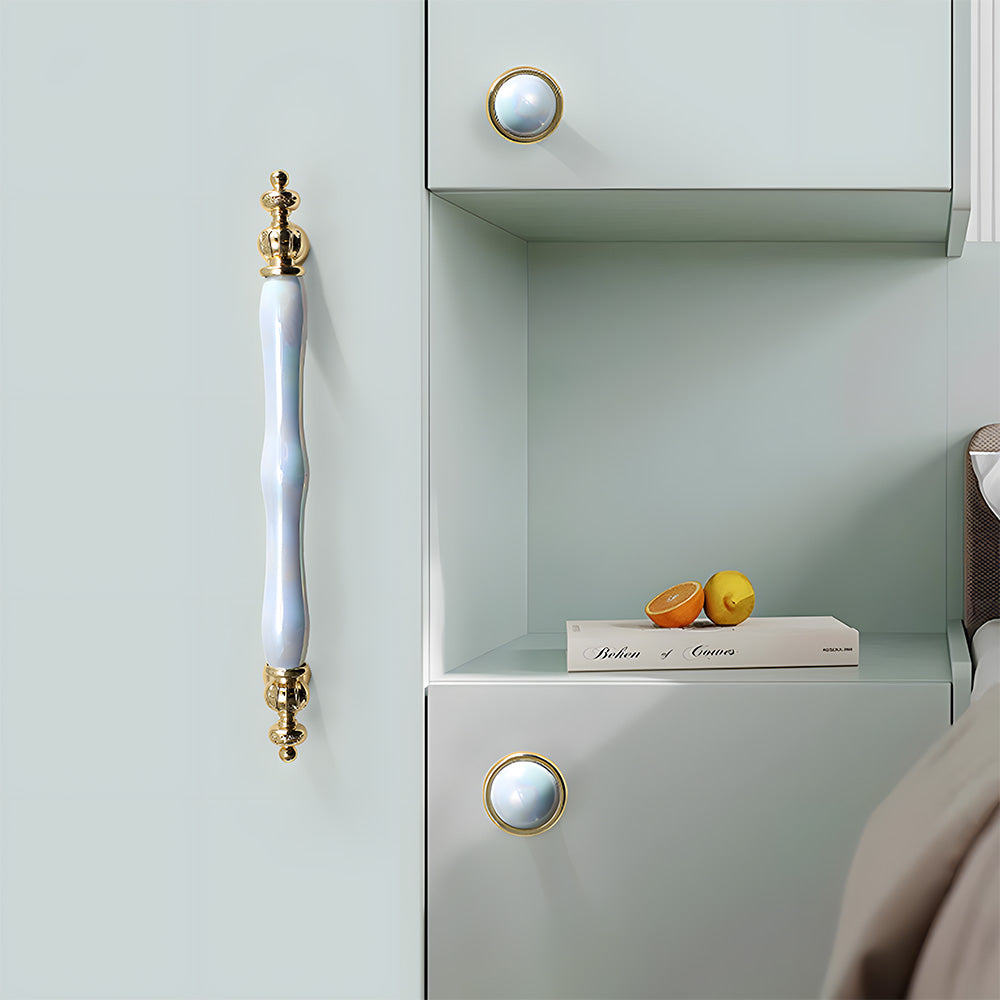 Luxury Macaroon Ceramic Wardrobe Cabinet Handles