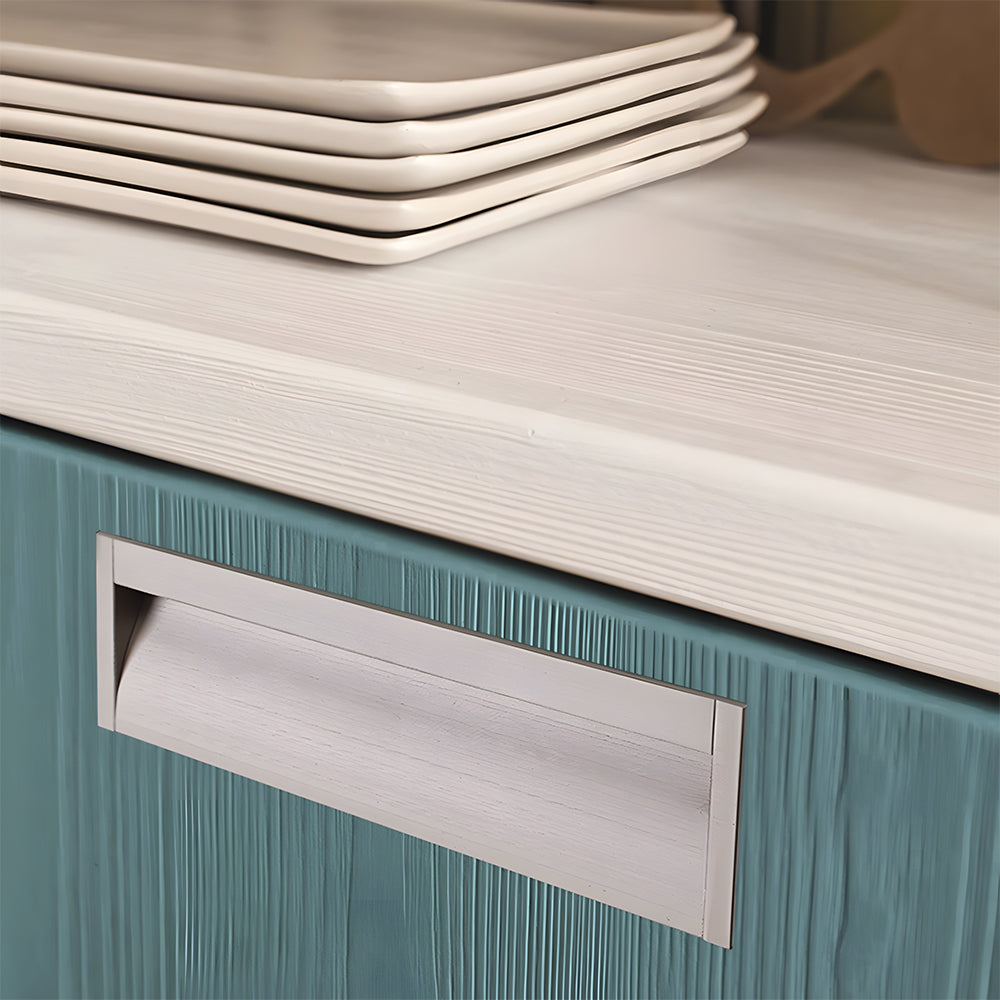Stylish Extended Solid Concealed Cabinet Handles