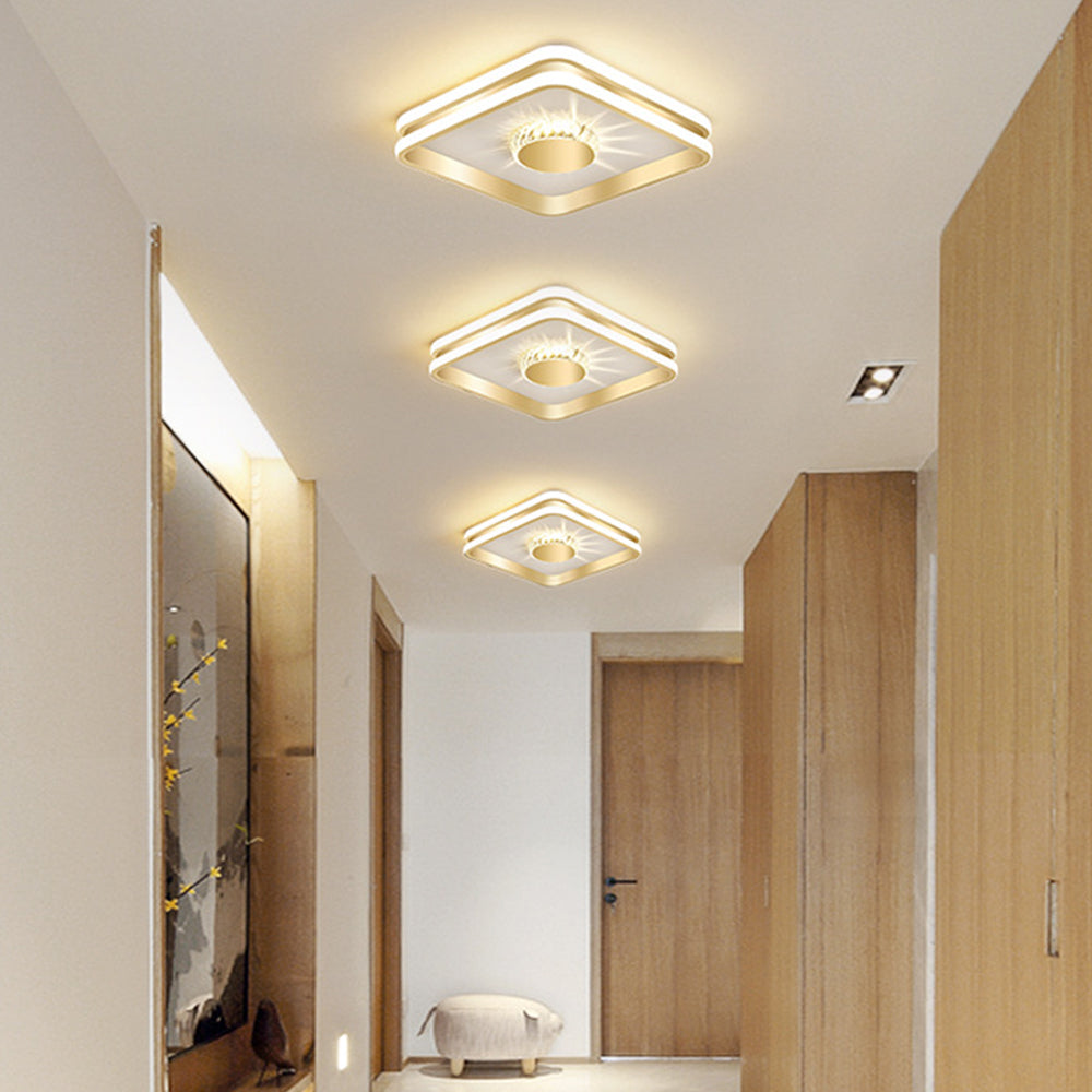 Hallway Crystal LED Ceiling Lighting