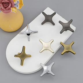 Modern Zinc Alloy Star Cross Cabinet Knobs