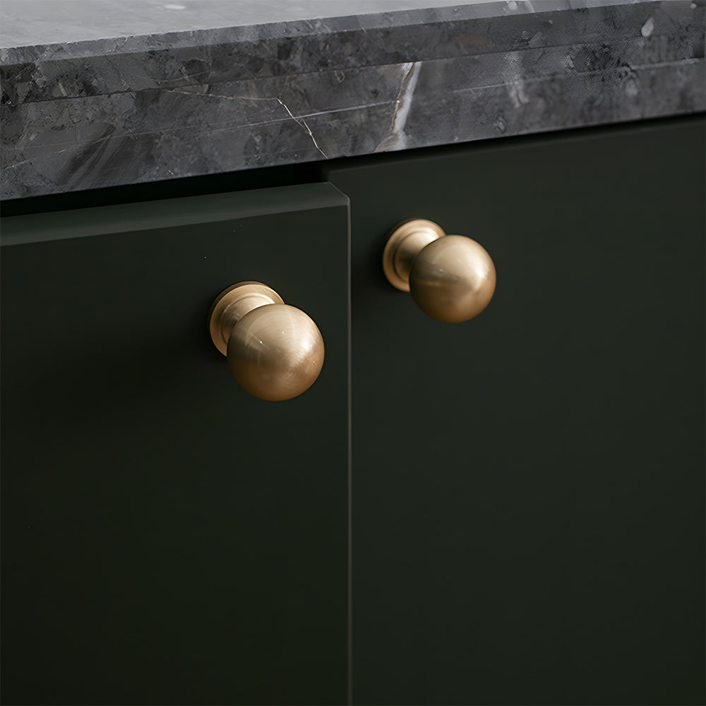 Retro Gold Brass Wardrobe Handles And Knobs