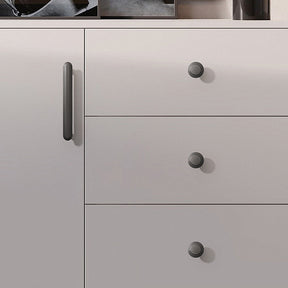 High-End Minimalist Zinc Alloy Solid Drawer Handles and Round Knobs