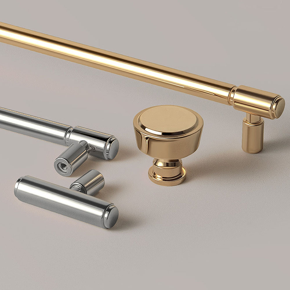 Goldenwarmuk Modern Cabinet Handles Gold Silver knobs And Pulls For ...