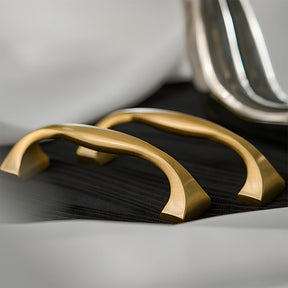 Wide Head Simple Brass Drawer Handles